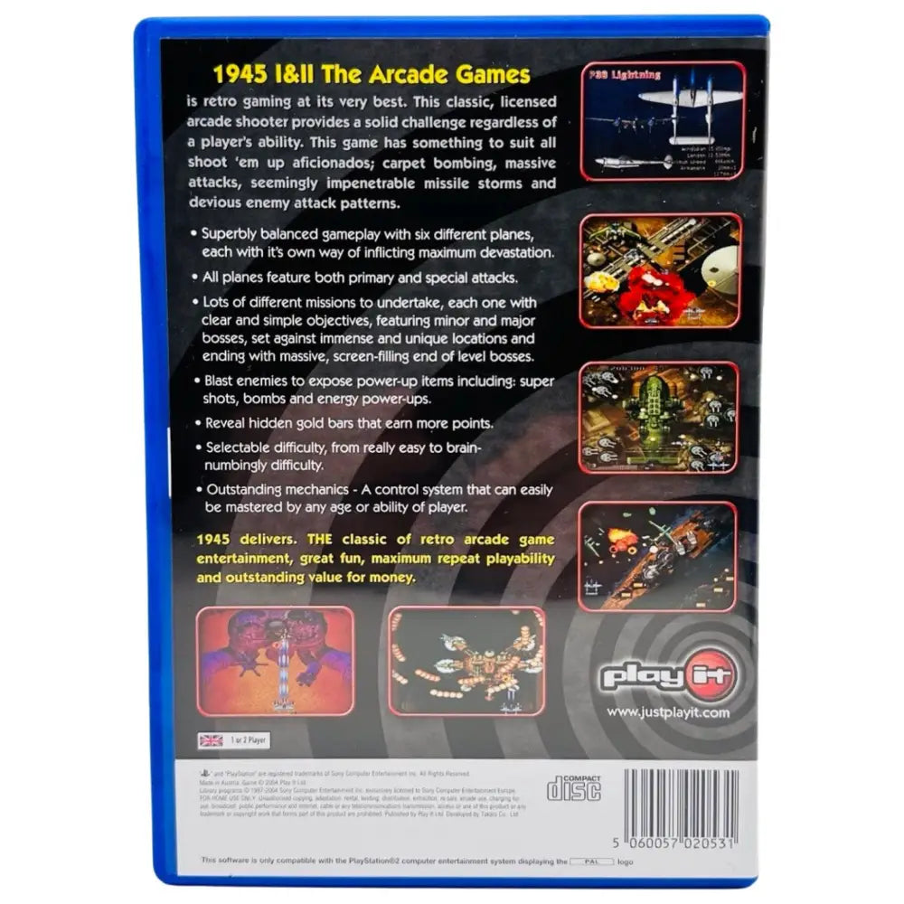 1945 I & II: The Arcade Games - PlayStation 2 (PS2) Spill