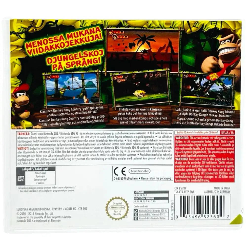 3DS: Donkey Kong Country Returns 3D - RetroGaming.no