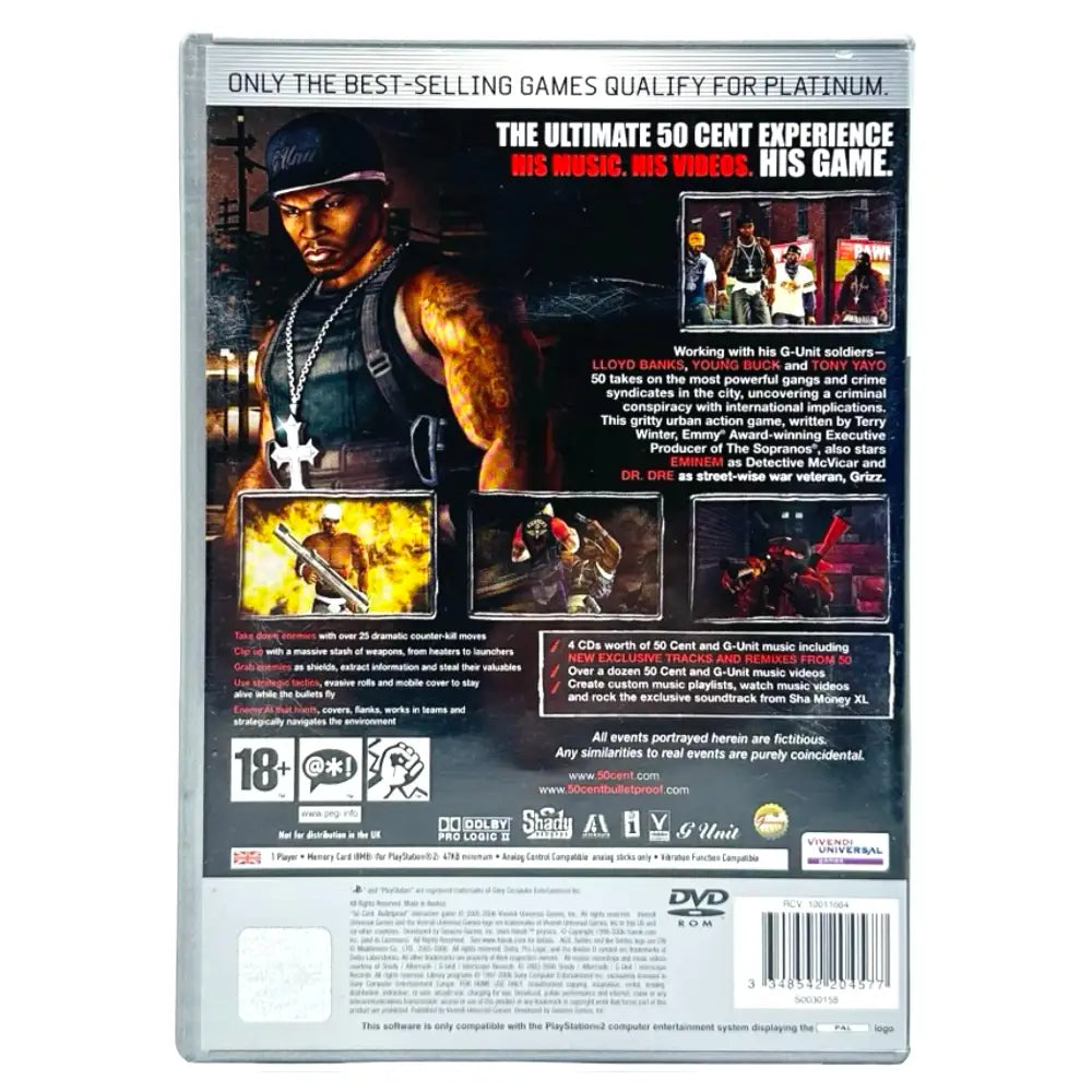 50 Cent Bulletproof - PlayStation 2 (PS2) Spill