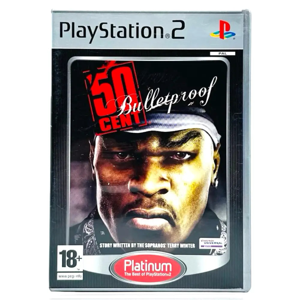 50 Cent Bulletproof - PlayStation 2 (PS2) Spill - Cover - Manual - Spill/Disk / Platinum