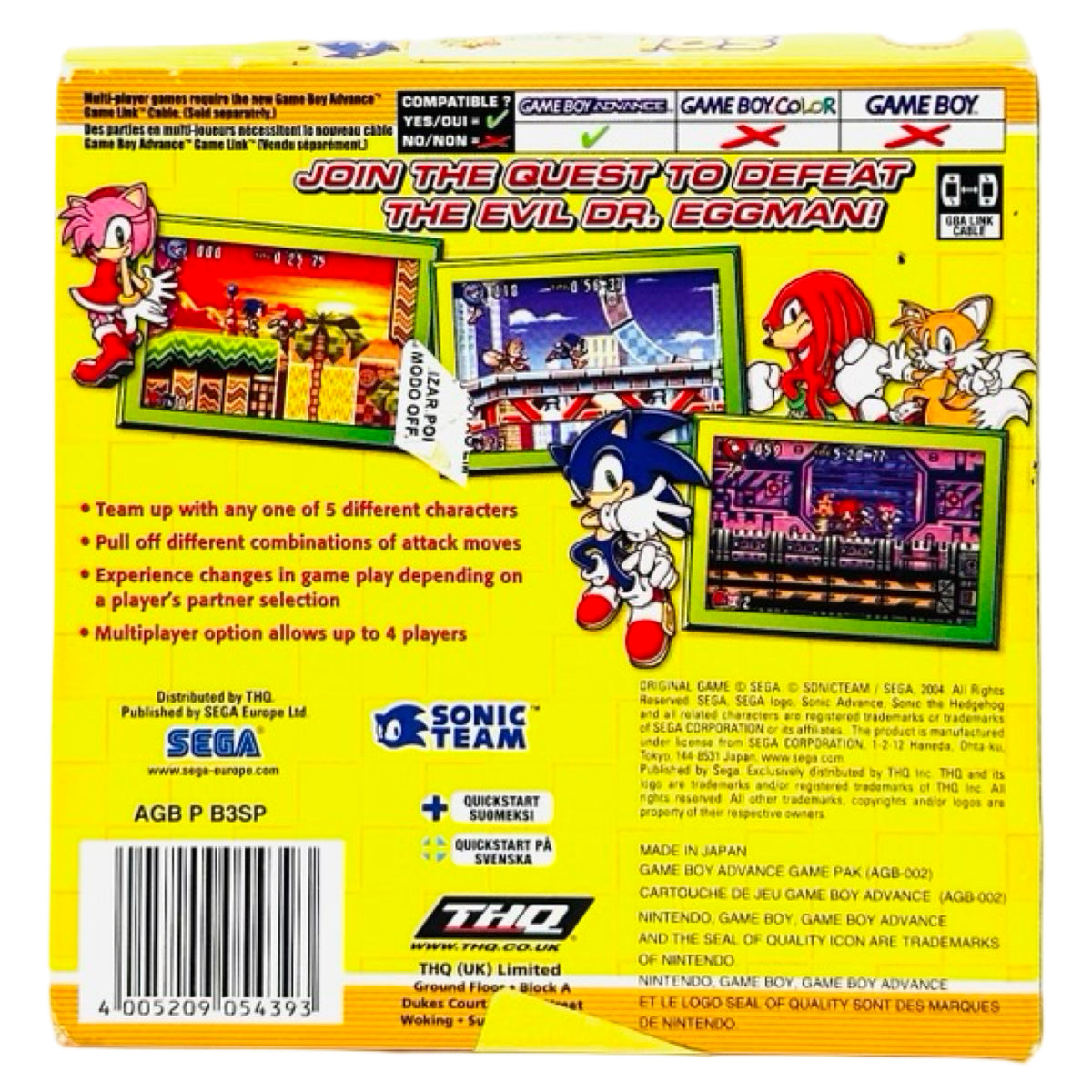 Sonic Advance 3 (I eske) - GBA Spill