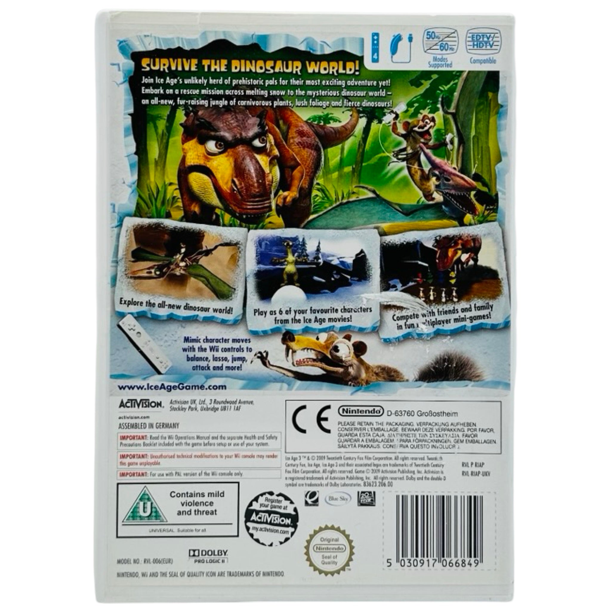 Ice Age 3: Dawn Of The Dinosaurs - Nintendo Wii Spill