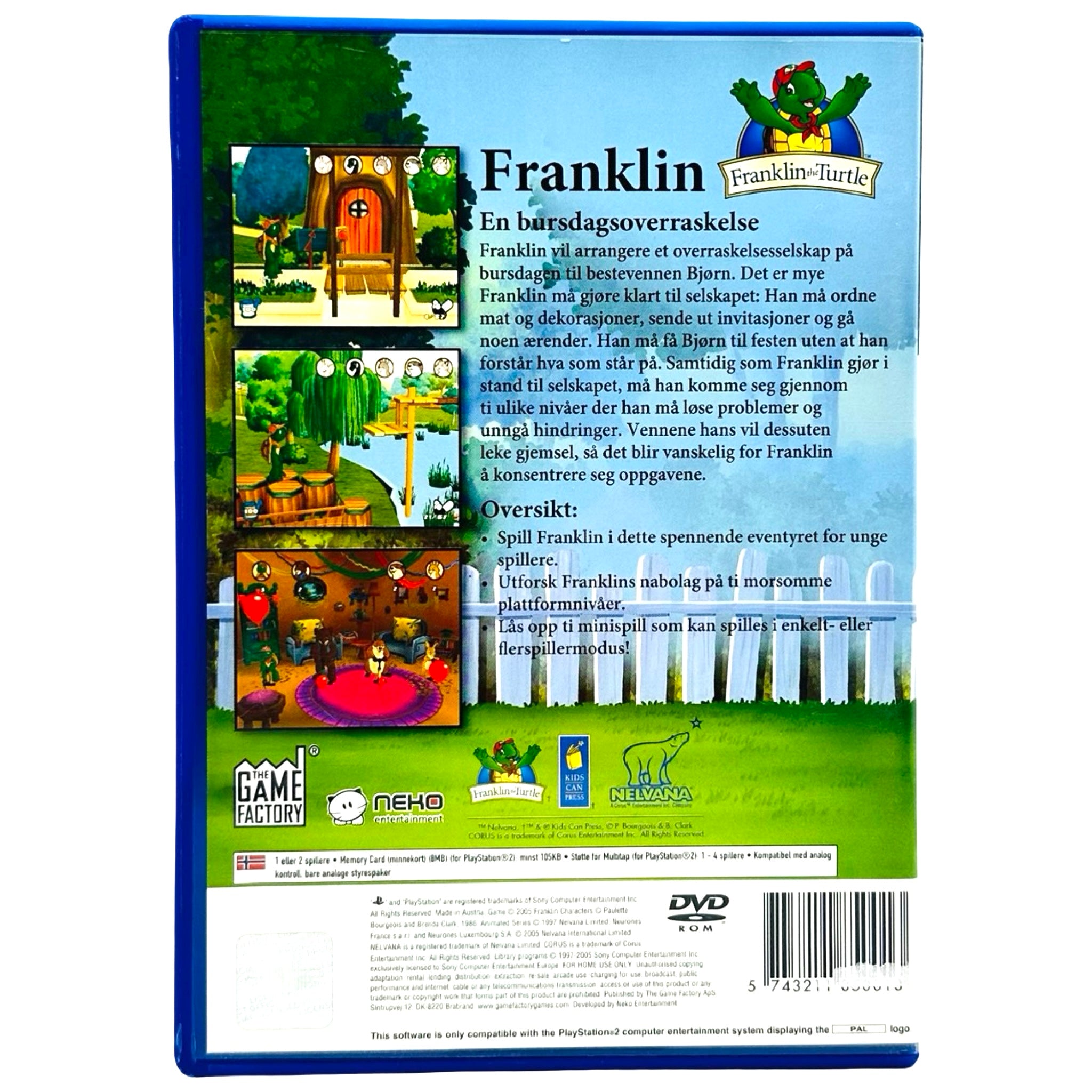 Franklin: A Birthday Surprise  - PlayStation 2 (PS2) Spill