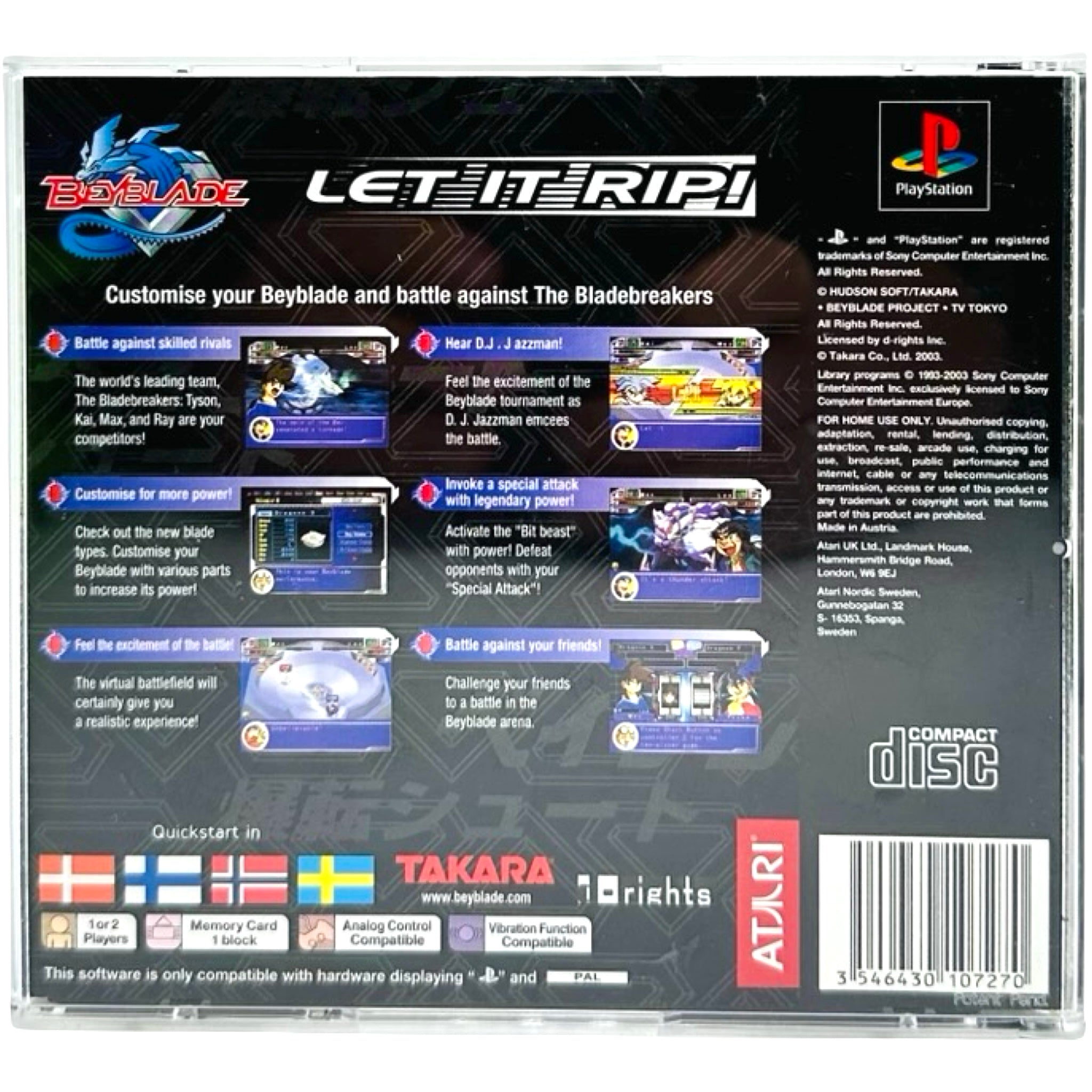 Beyblade Let It Rip - PlayStation 1 (PS1) Spill