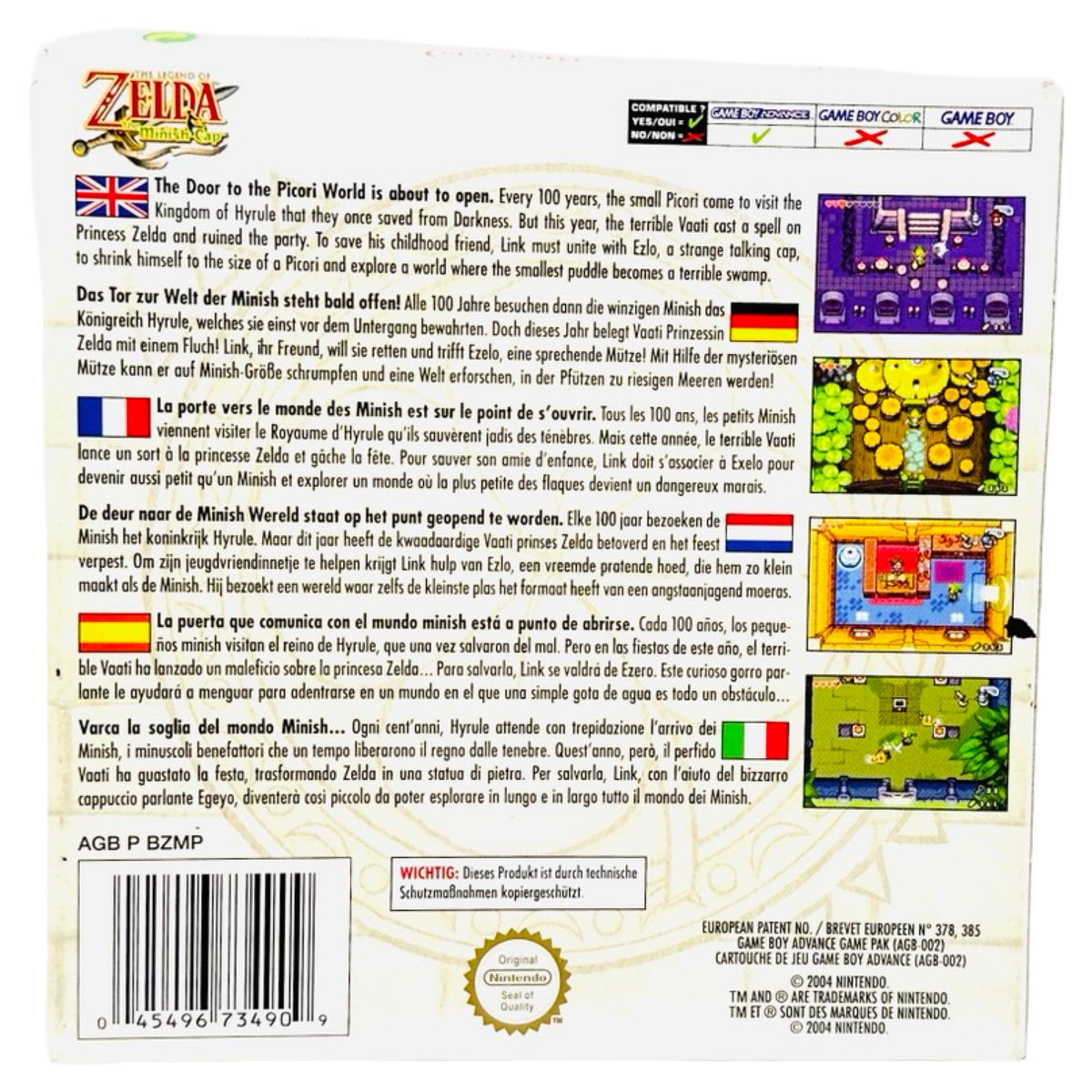 The Legend of Zelda: The Minish Cap (I eske) - GBA Spill