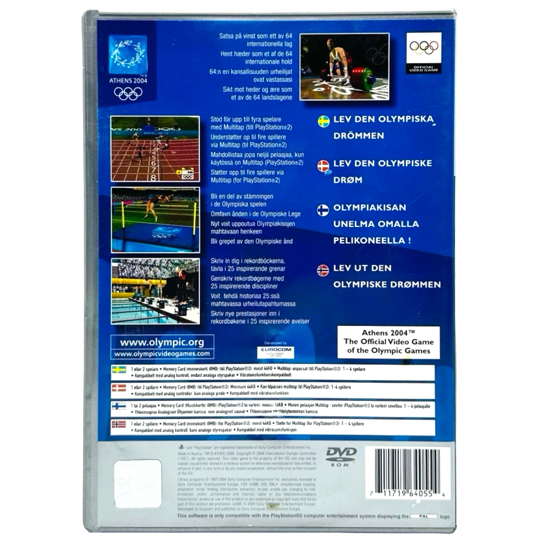 Athens 2004 - PlayStation 2 (PS2) Spill
