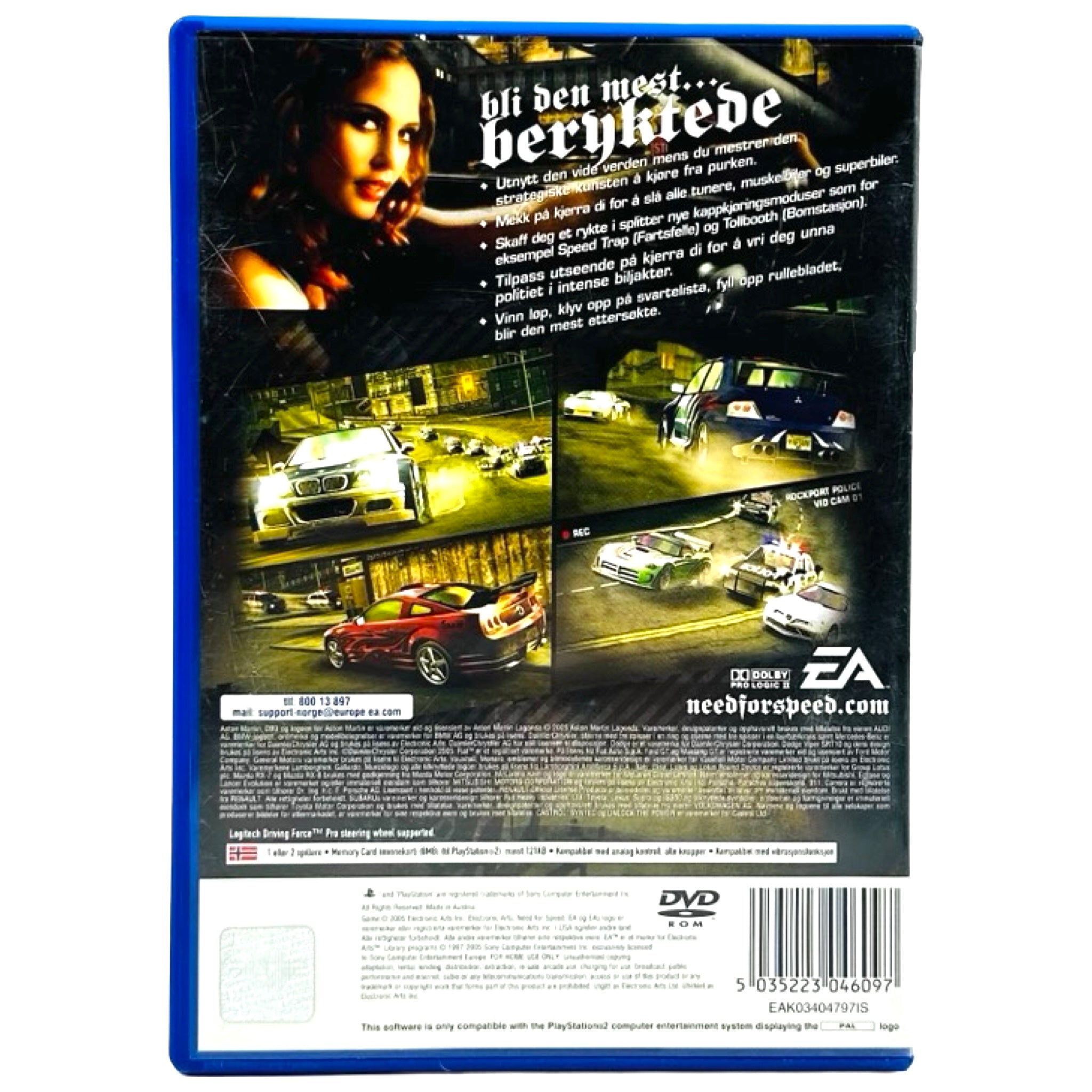 Need For Speed Most Wanted - PlayStation 2 (PS2) Spill