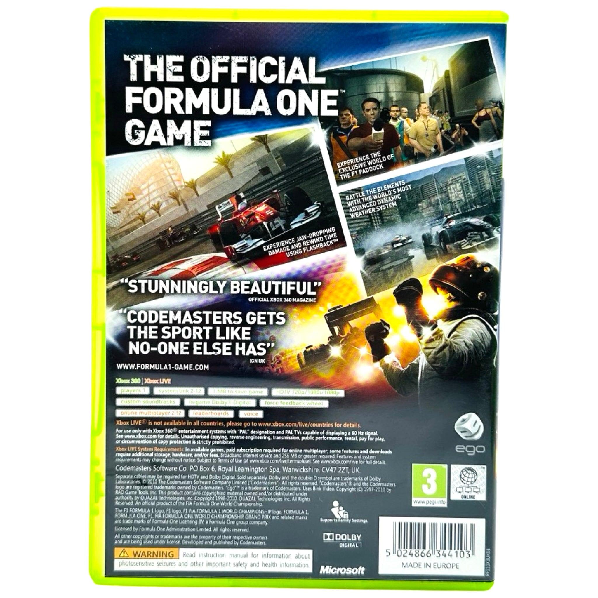 Xbox 360: F1 2010