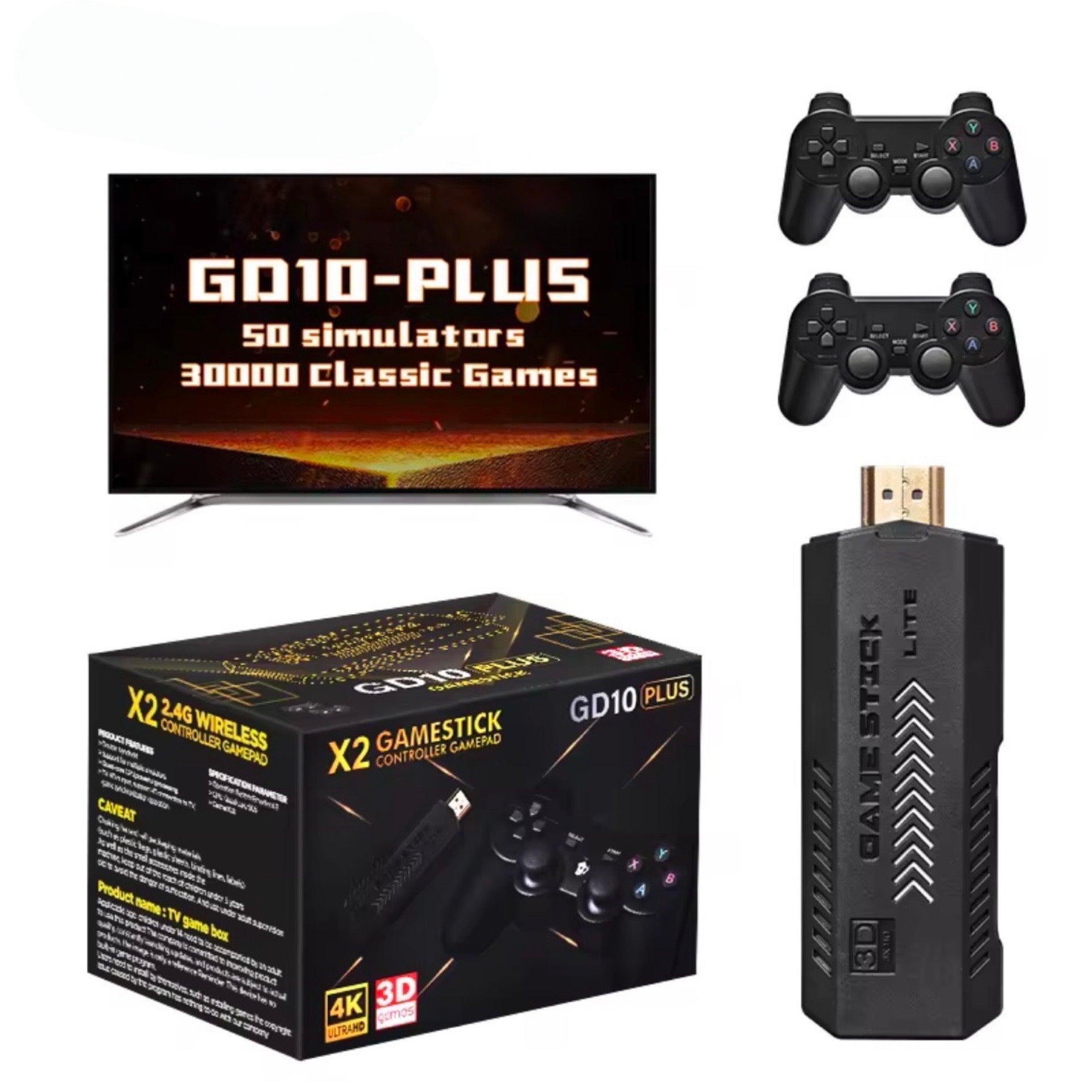 X2 Game Stick GD10 Plus – Retro Spillkonsoll, 30.000 Spill