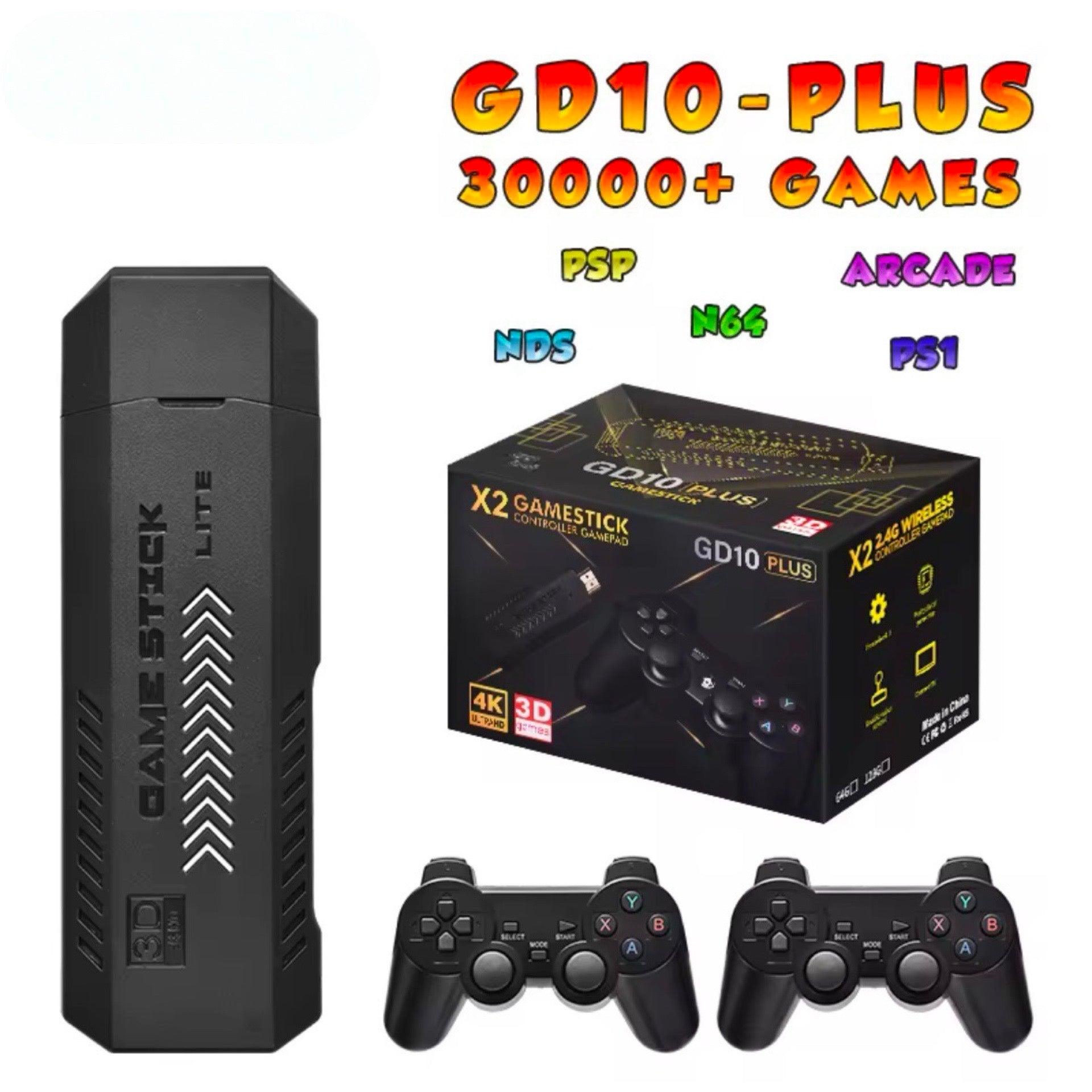 X2 Game Stick GD10 Plus – Retro Spillkonsoll, 30.000 Spill