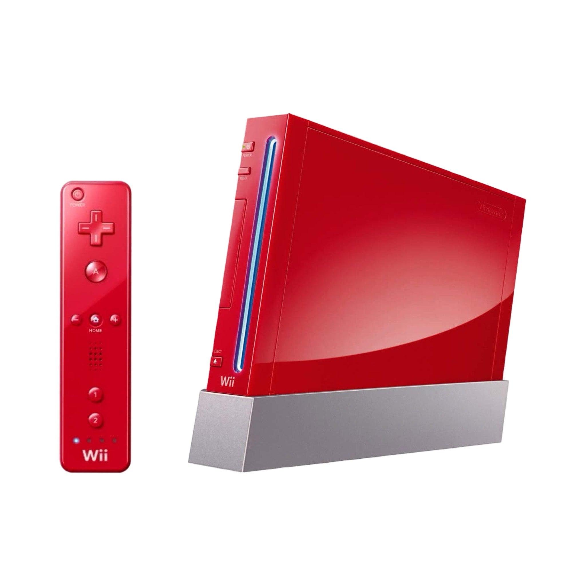 Nintendo Wii Konsoll pakke - Rød (GC Kompatibel) - RetroGaming.no