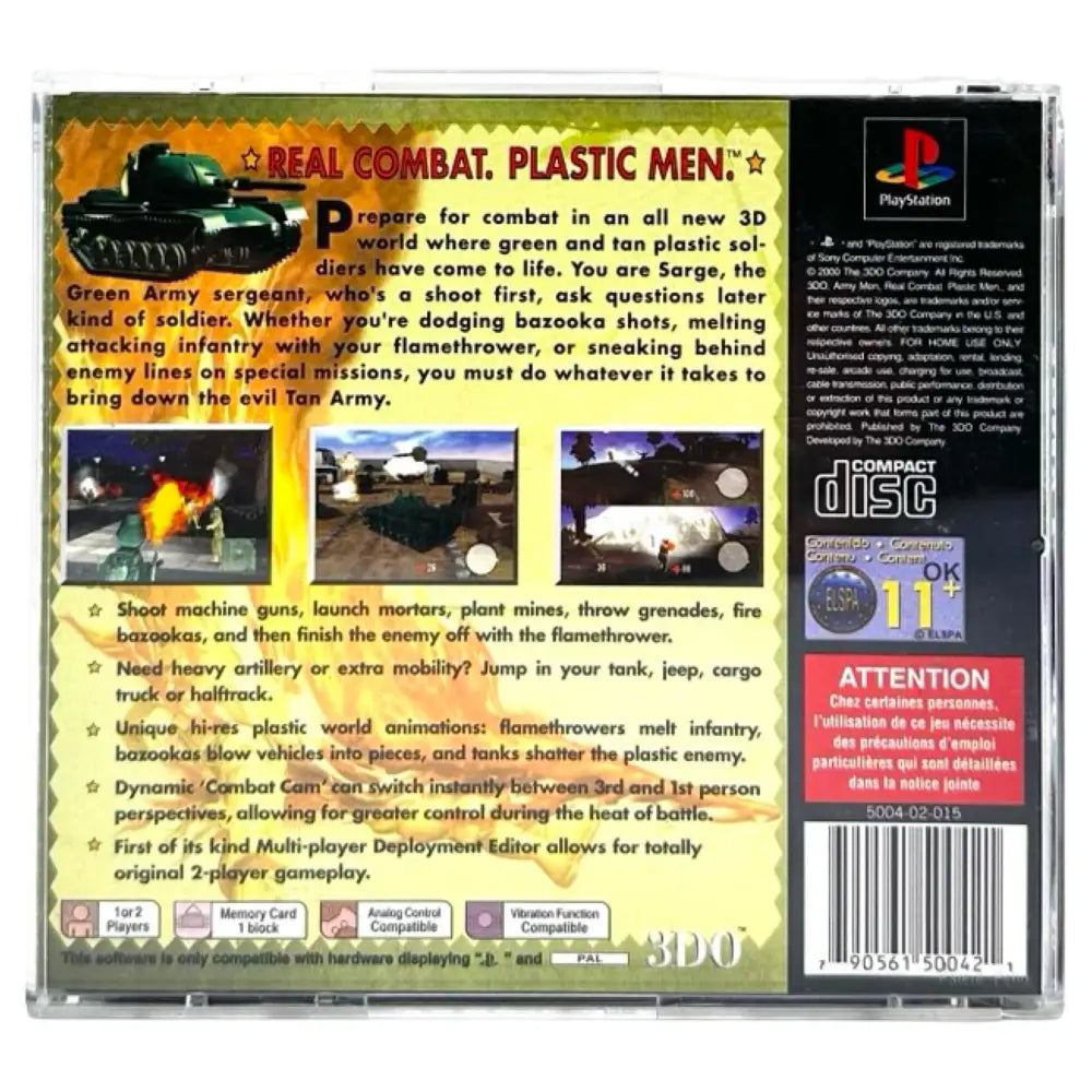 Army Men 3D - PlayStation 1 (PS1) Spill