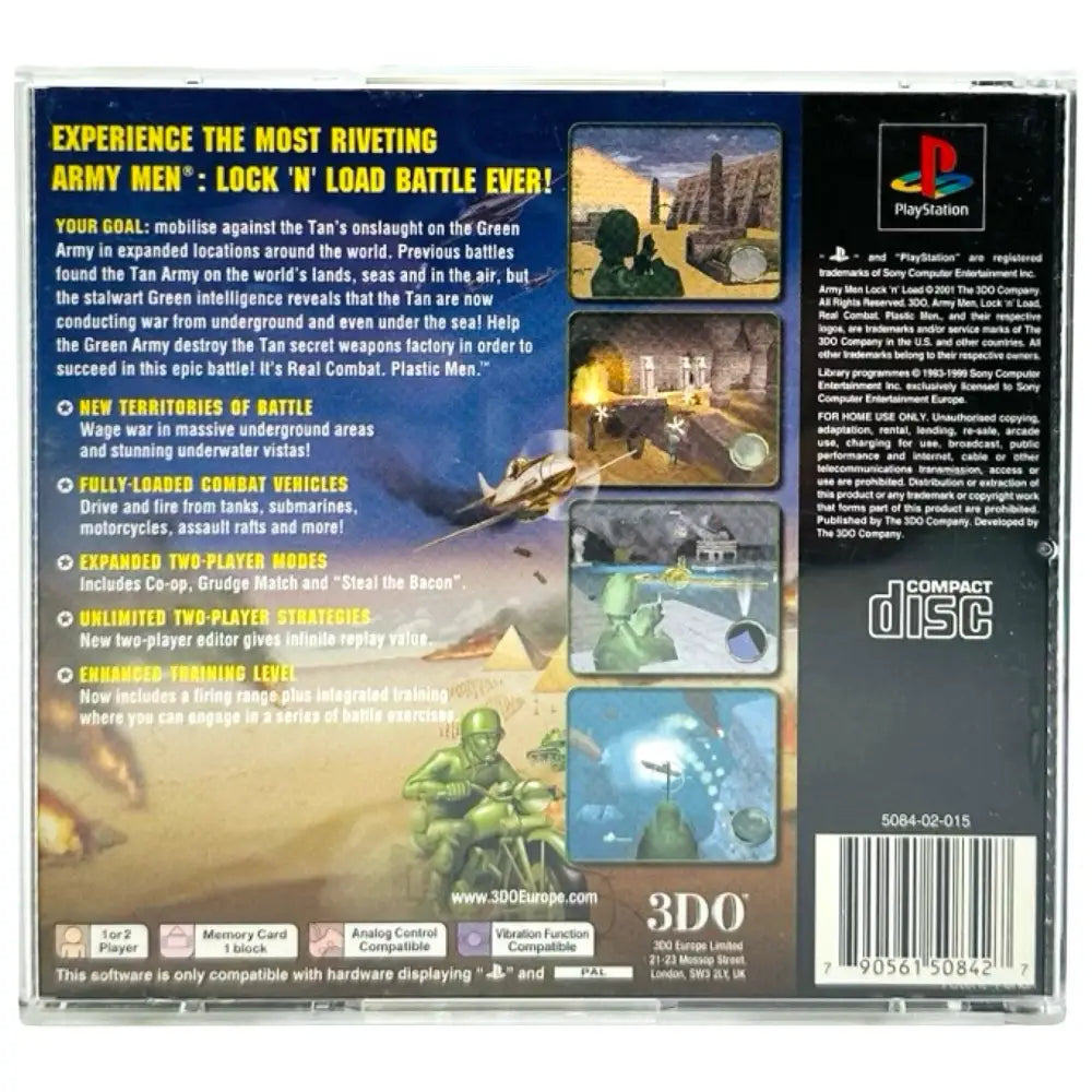 Army Men Lock ’N’ Load - PlayStation 1 (PS1) Spill - Spill