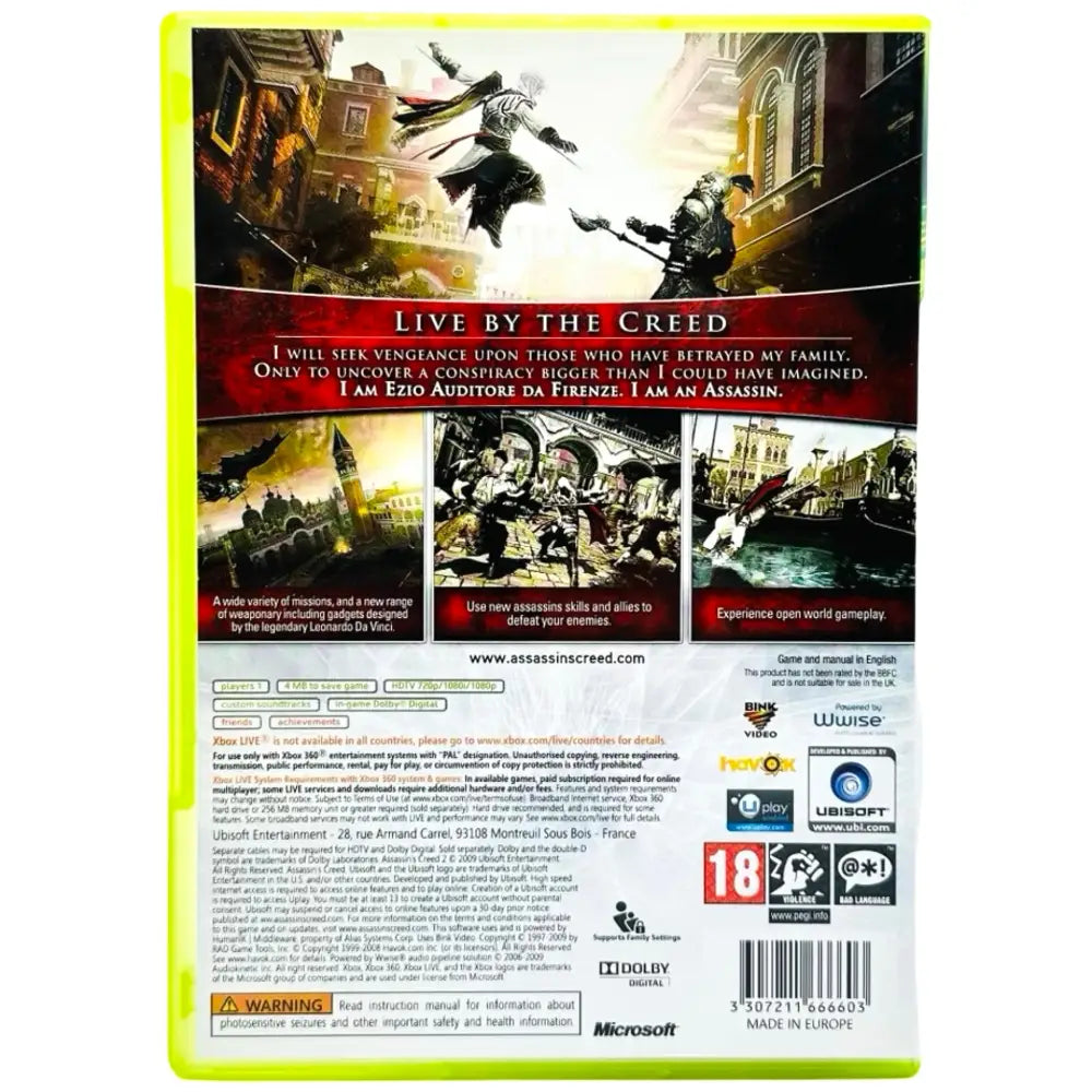 Assassin’s Creed II - Xbox 360 Spill - Spill