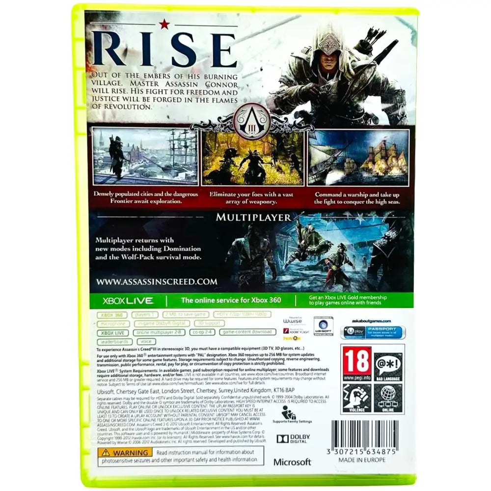 Assassin’s Creed III - Xbox 360 Spill