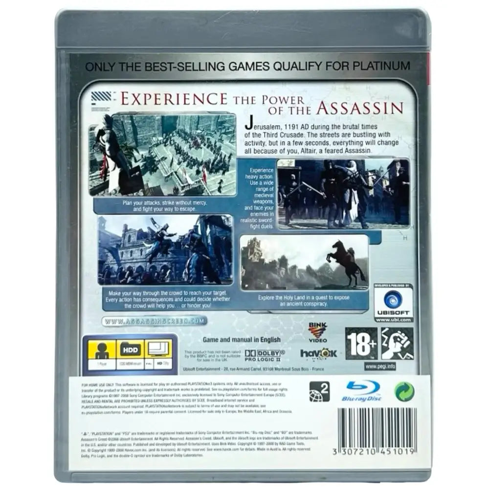Assassin’s Creed - PlayStation 3 (PS3) Spill