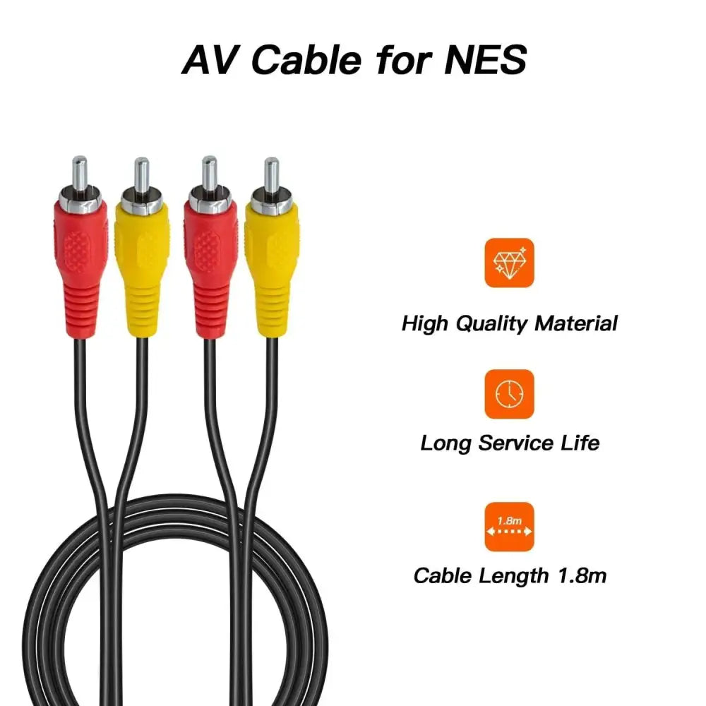 AV Kabel til Nintendo NES 8-bit - RetroGaming.no