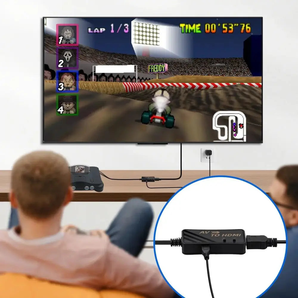 HDTV HDMI Adapter For AV / Kompositt Signaler - RetroGaming.no