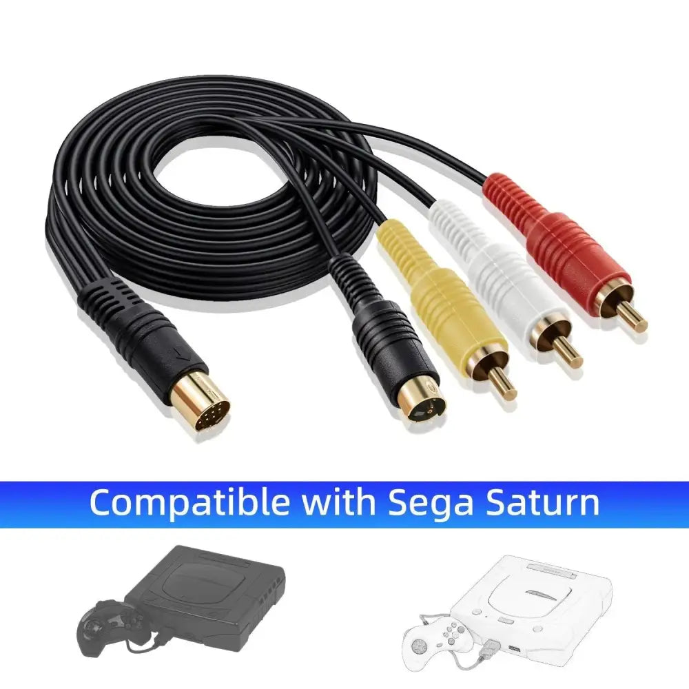 AV / S-Video Kabel for Sega Saturn - Kabler