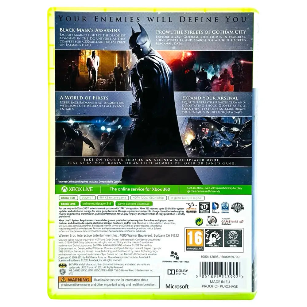 Batman: Arkham Origins - Xbox 360 Spill