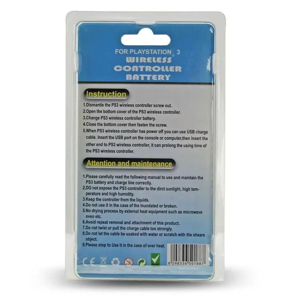 Batteri til Sony PlayStation 3 (PS3) Kontroller