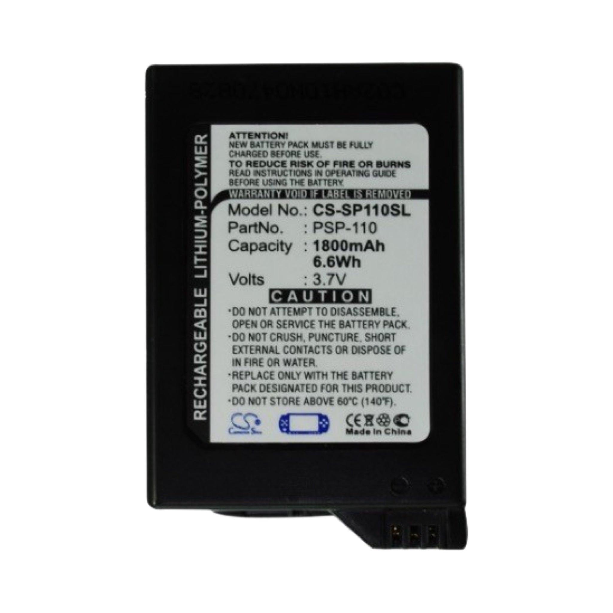 Batteri til Sony PlayStation Portable PSP Slim 2000 / 3000 - RetroGaming.no