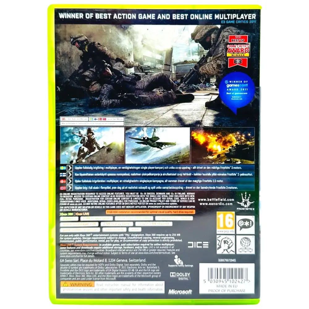 Battlefield 3 - Xbox 360 Spill
