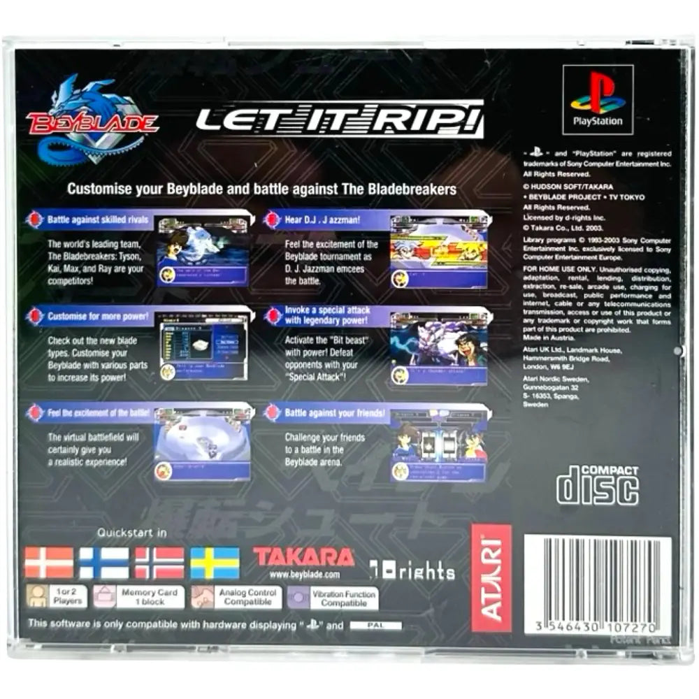Beyblade Let It Rip - PlayStation 1 (PS1) Spill - Spill