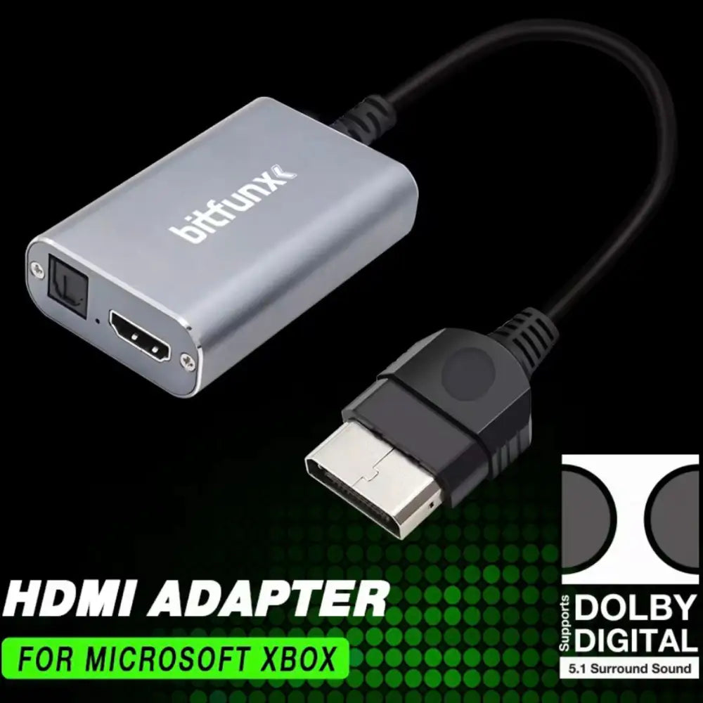 Bitfunx HDMI Adapter for Xbox Classic (Original) – 480p/720p/1080i - Konverter