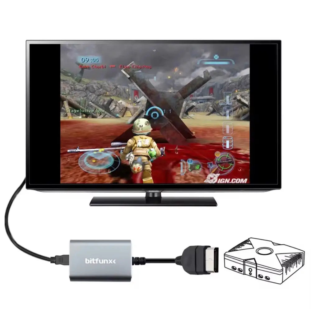 Bitfunx HDMI Adapter for Xbox Classic (Original) – 480p/720p/1080i - Konverter