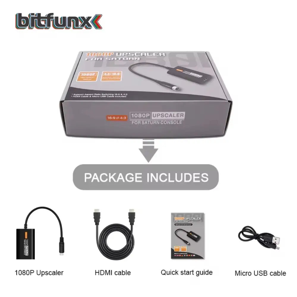 Bitfunx HDTV Kabel for Sega Saturn - Konverter
