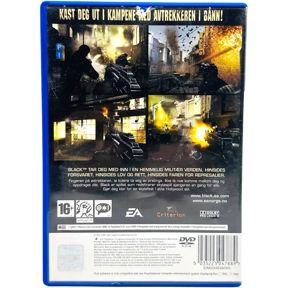 PS2: Black - RetroGaming.no