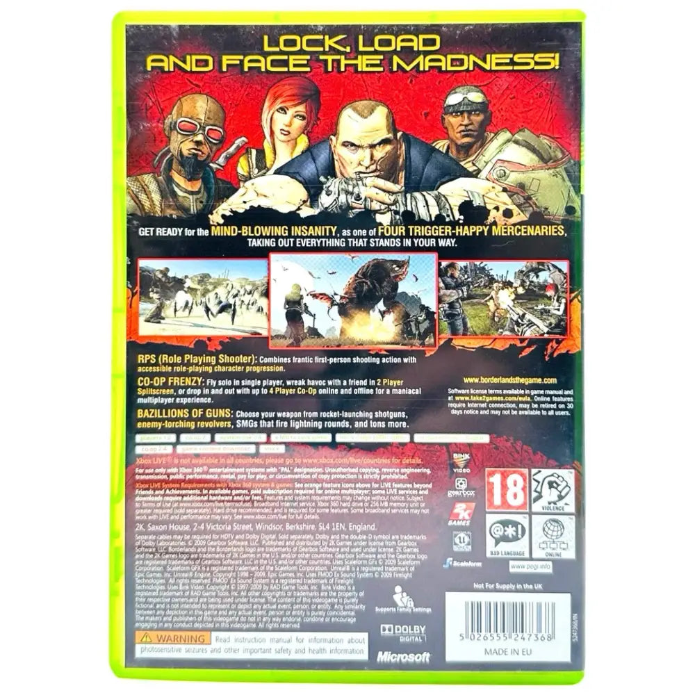 Borderlands - Xbox 360 Spill