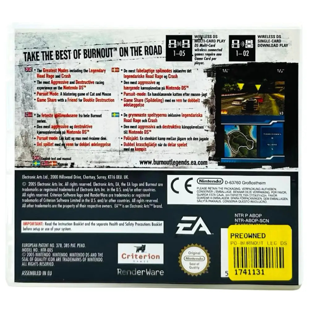 Burnout Legends - Nintendo DS Spill - Spill