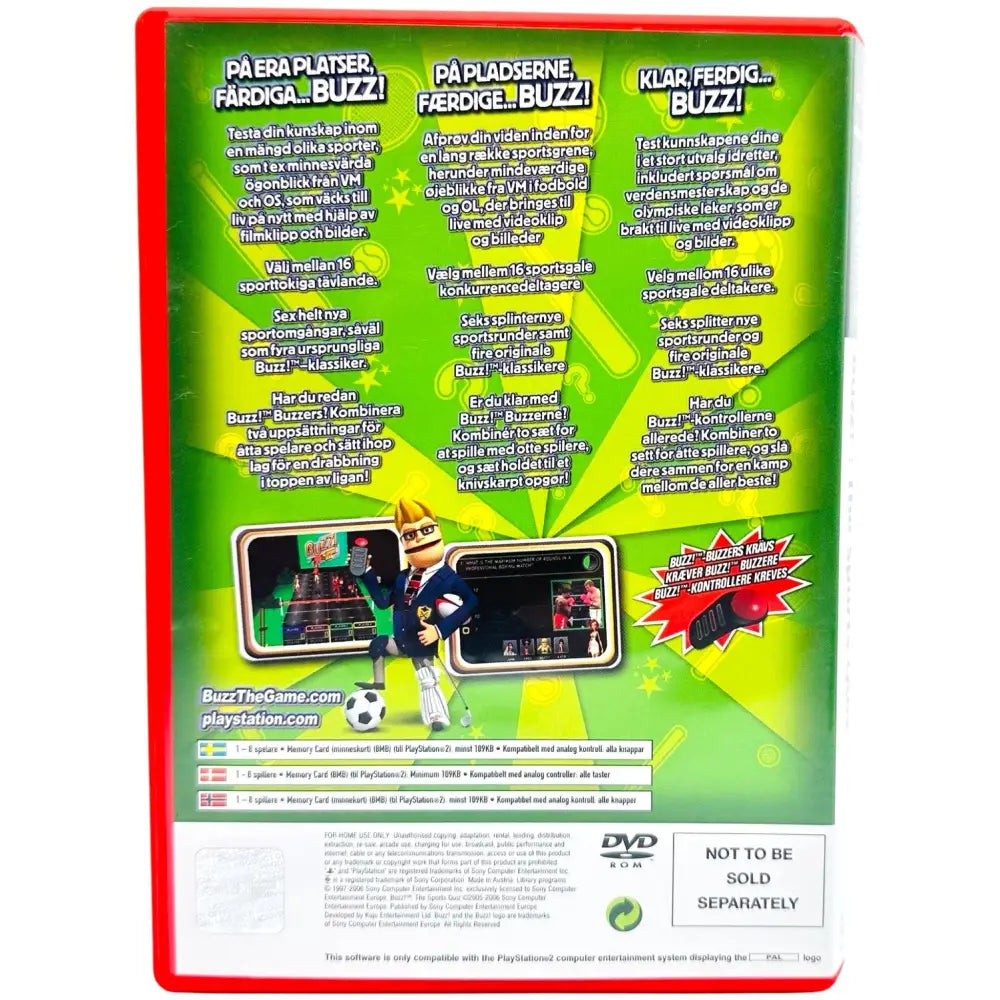 PS2: Buzz The Sports Quiz - RetroGaming.no