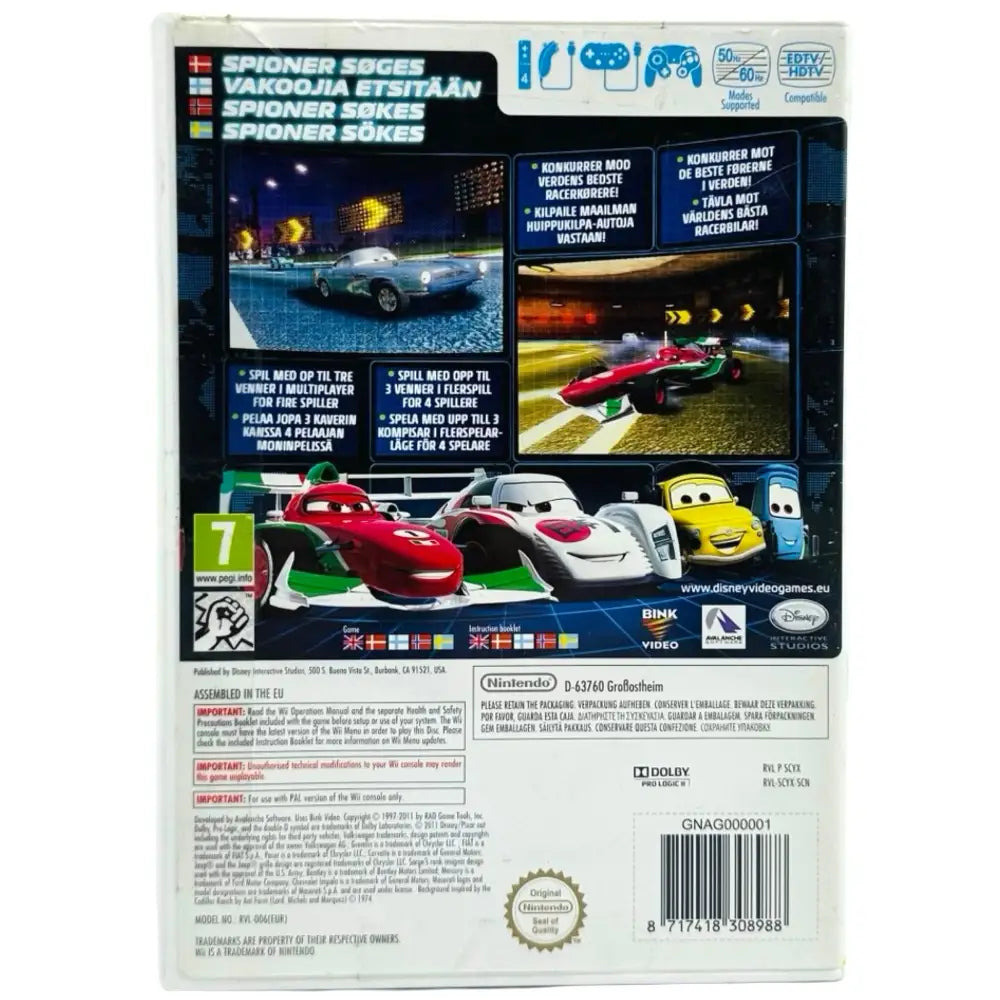 Cars 2 - Nintendo Wii Spill - Spill