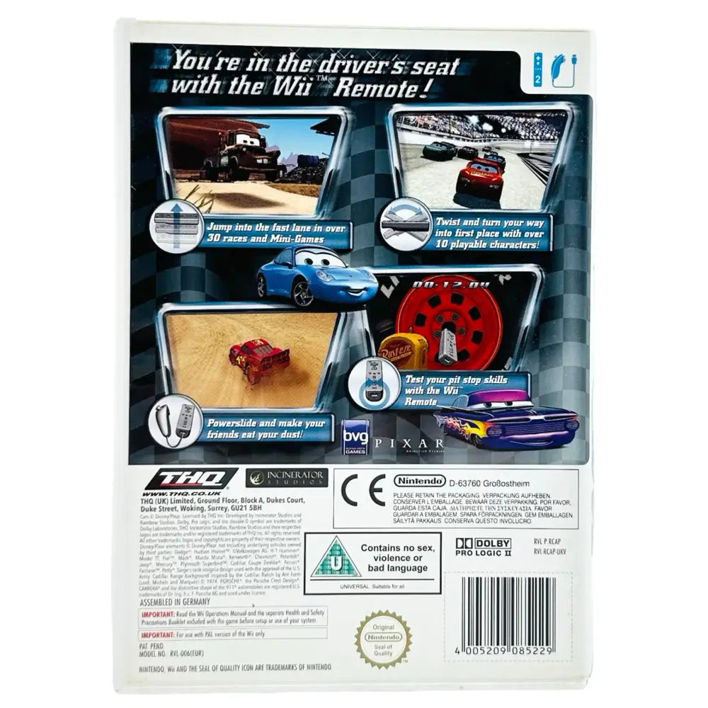 Cars - Nintendo Wii Spill