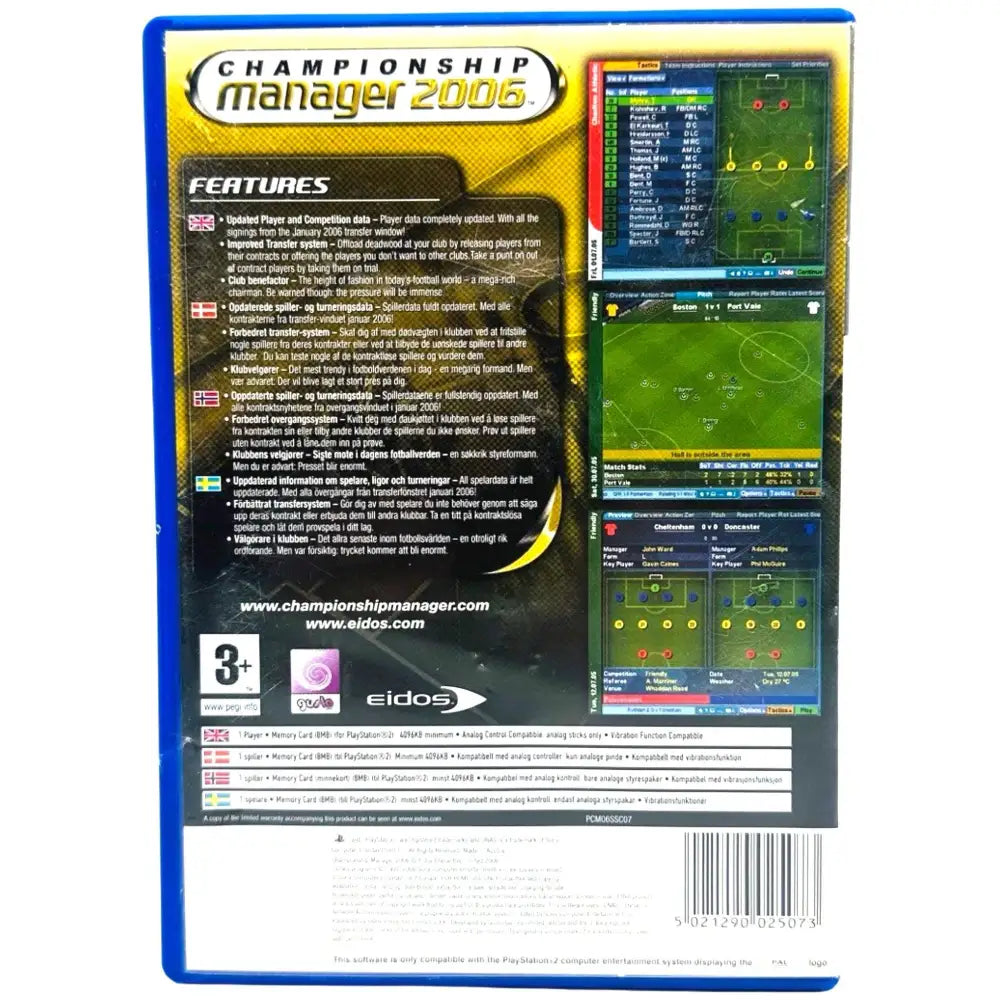 PS2: Championship Manager 2006 - RetroGaming.no