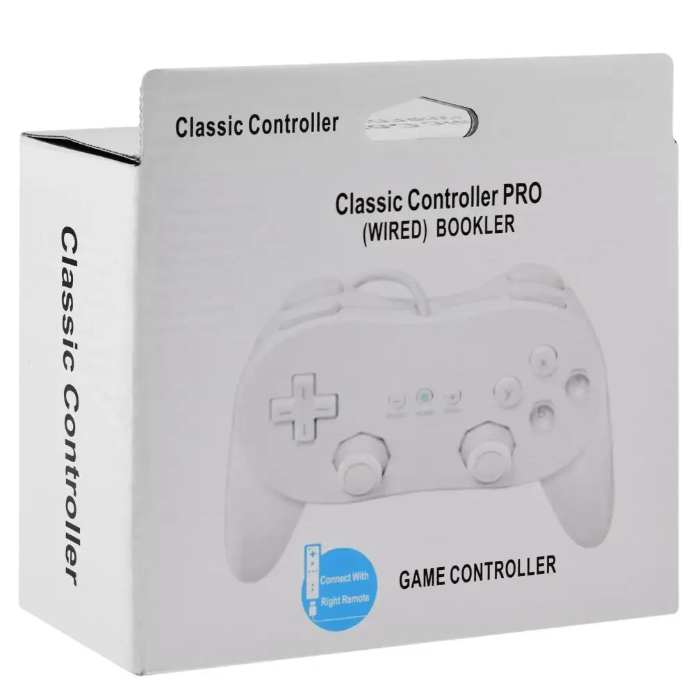 Classic Kontroller PRO til Nintendo Wii - Hvit - RetroGaming.No