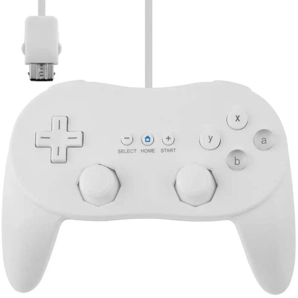 Classic Kontroller PRO til Nintendo Wii - Hvit - RetroGaming.No