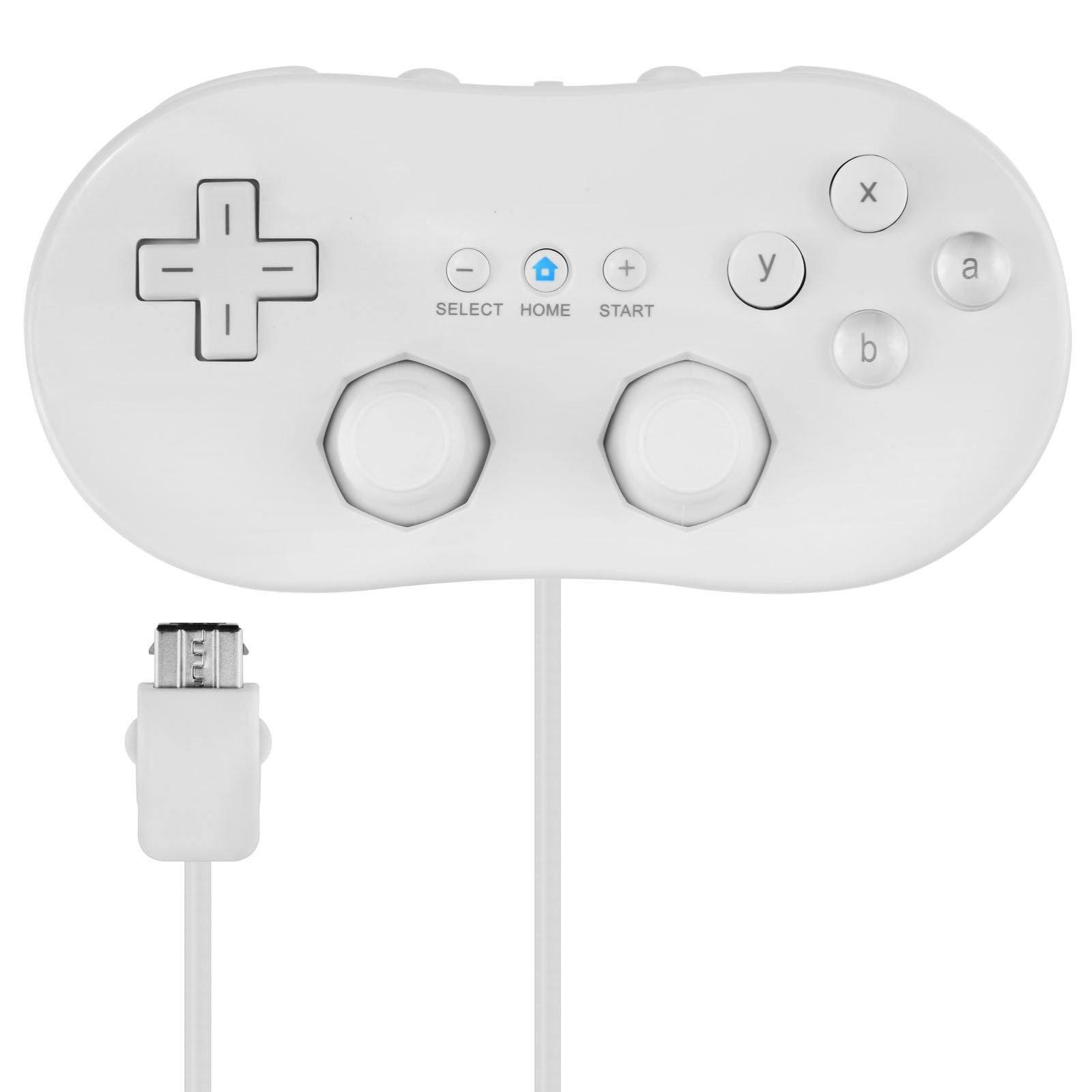 Classic Kontroller til Wii/Wii U - Hvit - RetroGaming.No