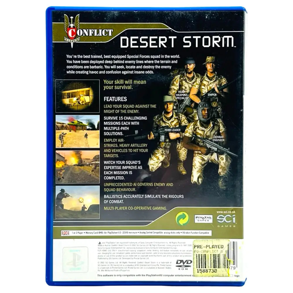Conflict Desert Storm - PlayStation 2 (PS2) Spill