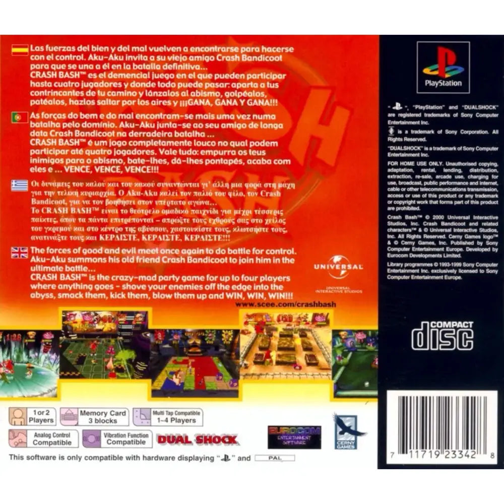 Crash Bash - PlayStation 1 (PS1) Spill
