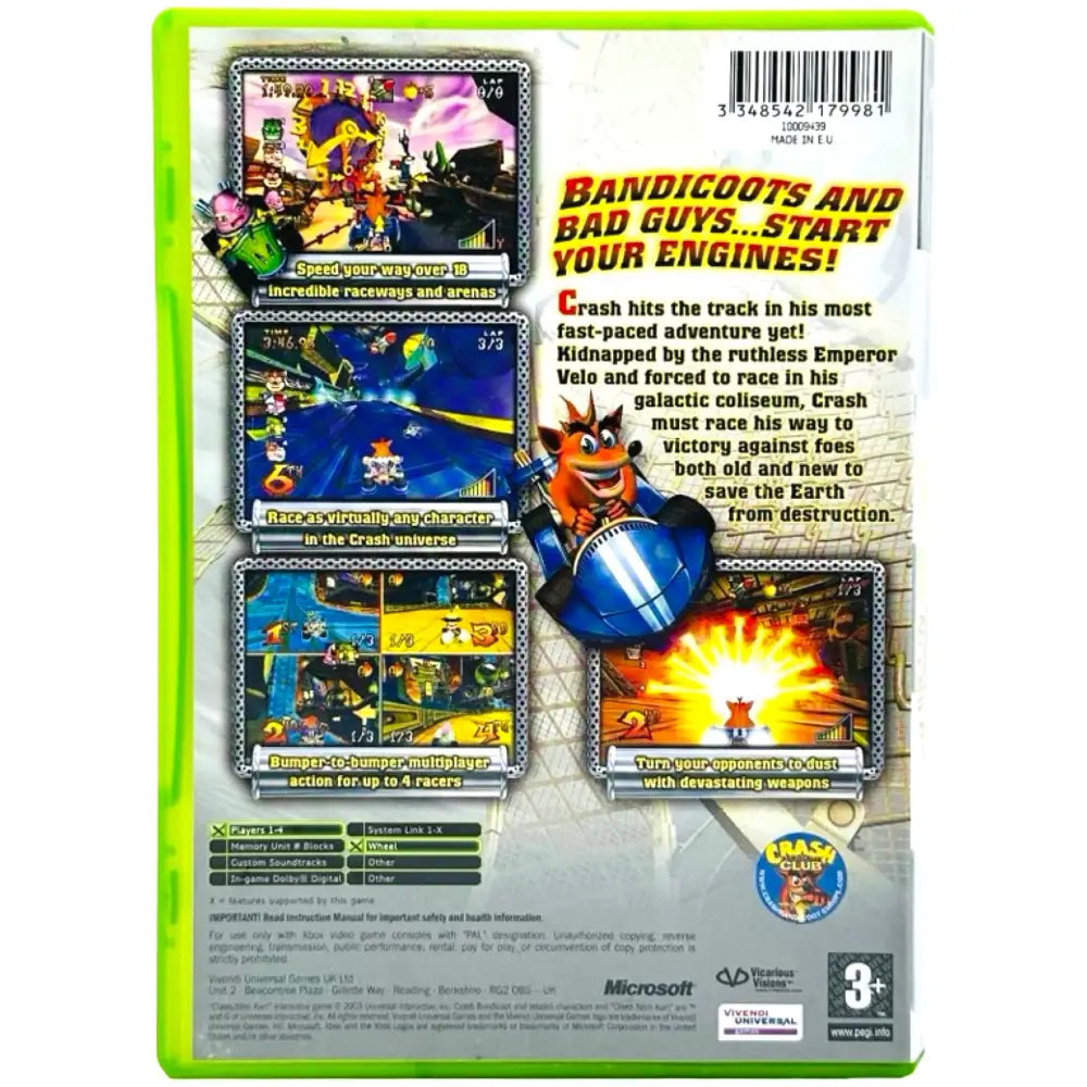 Crash Nitro Kart - Xbox spill - Spill