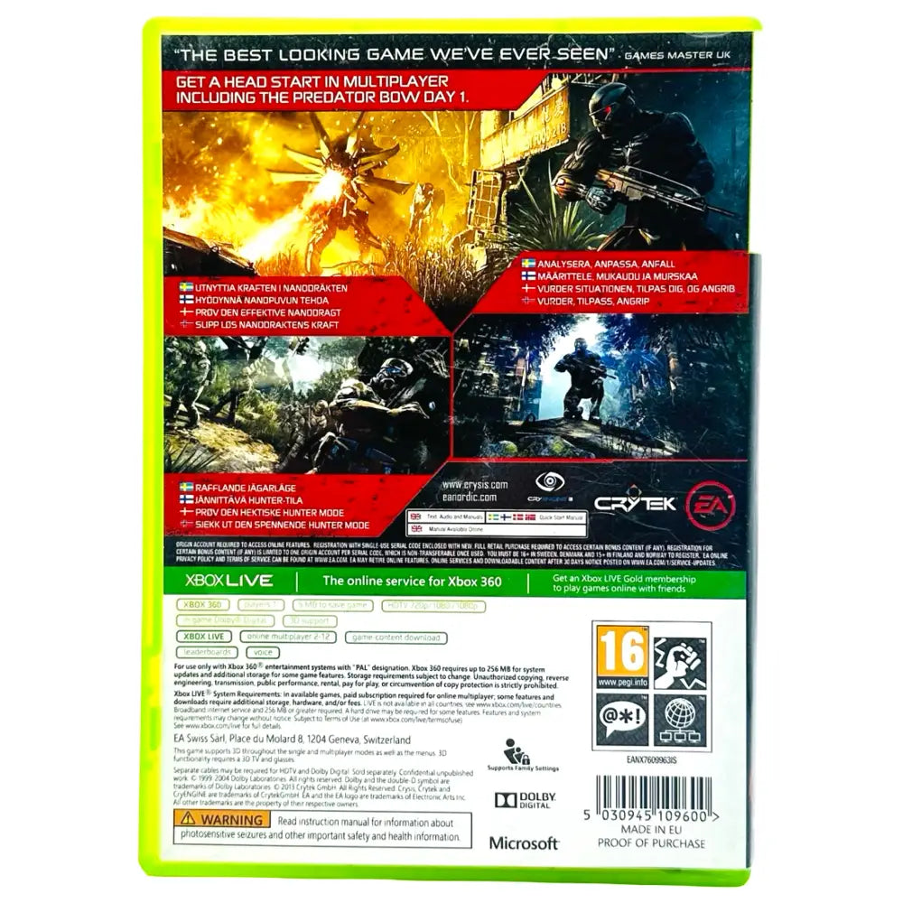 Crysis 3 - Xbox 360 Spill