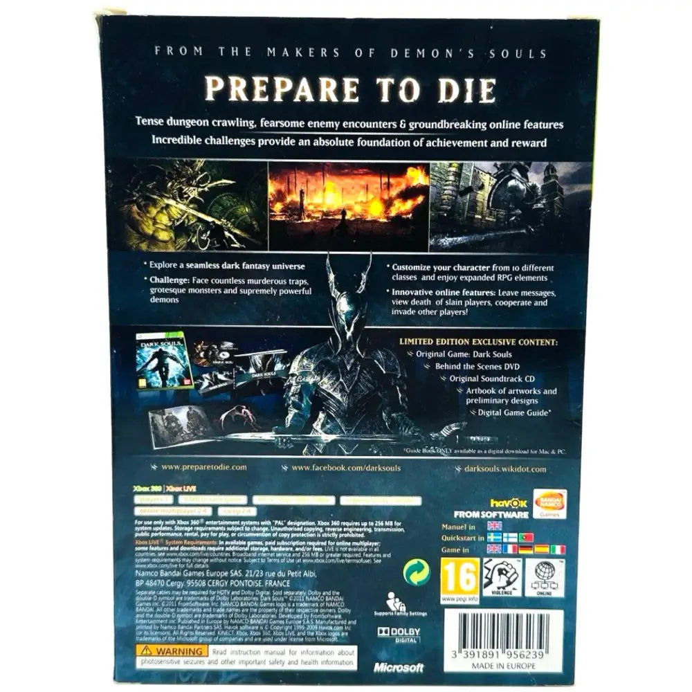 Dark Souls [Limited Edition] - Xbox 360 Spill - Cover - Art Book - Spill/Disk - Spill