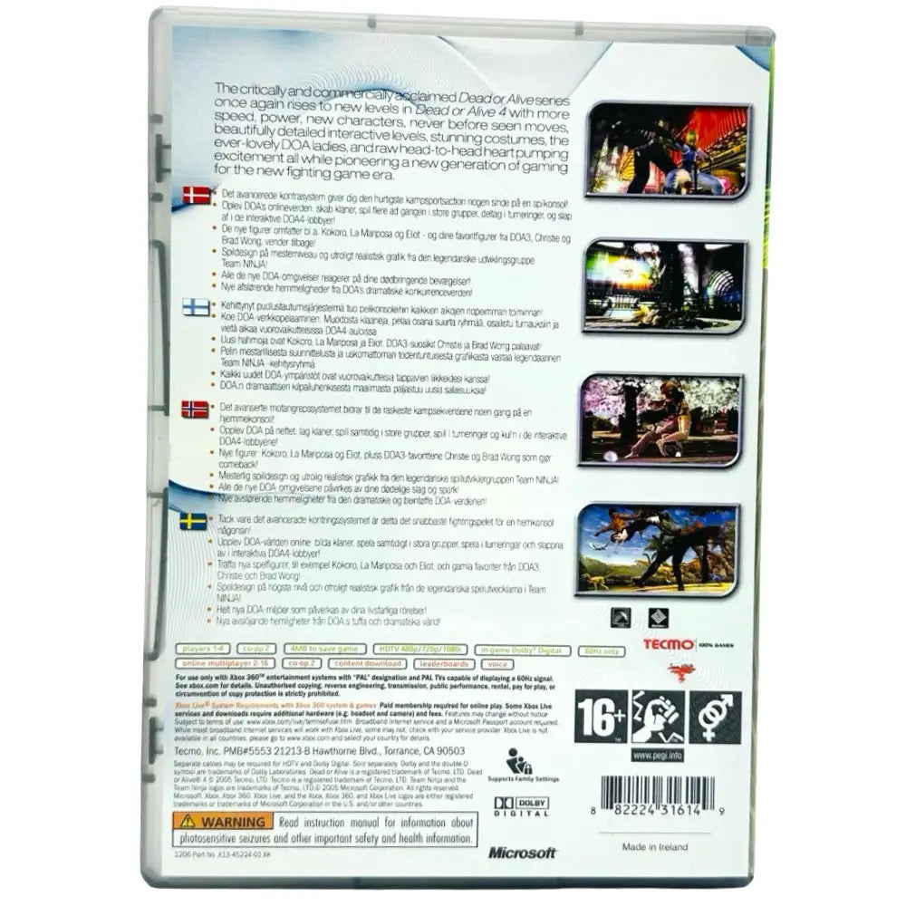 Dead Or Alive 4 - Xbox 360 Spill - Spill