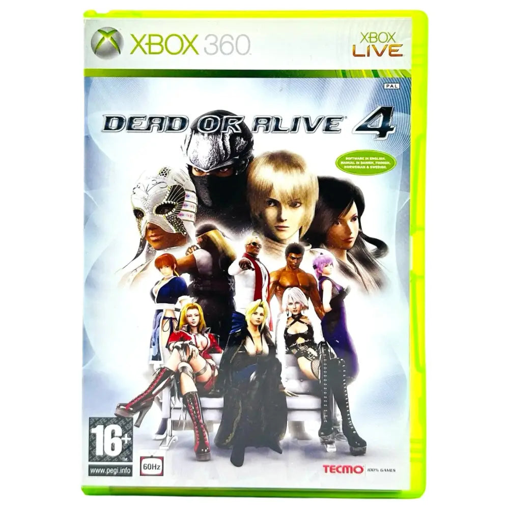 Dead Or Alive 4 - Xbox 360 Spill - Cover - Manual - Spill/Disk / Standard - Spill