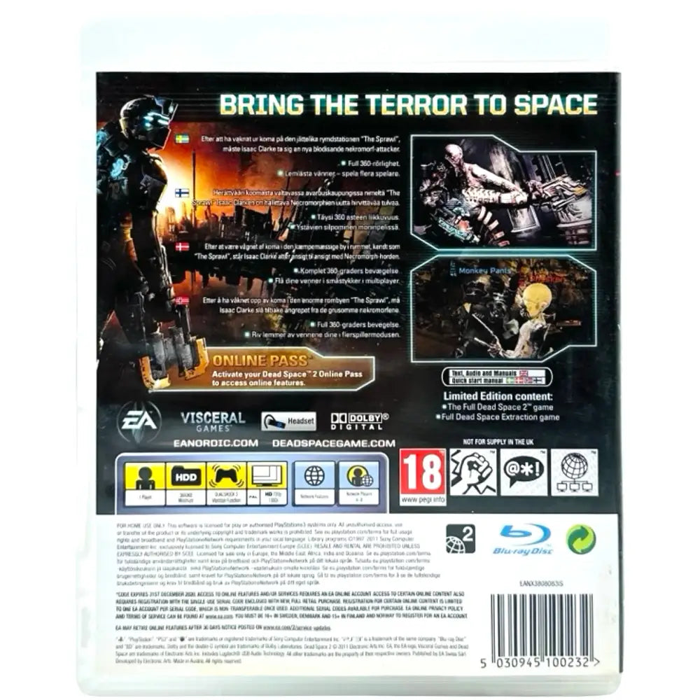 Dead Space 2 - PlayStation 3 (PS3) Spill