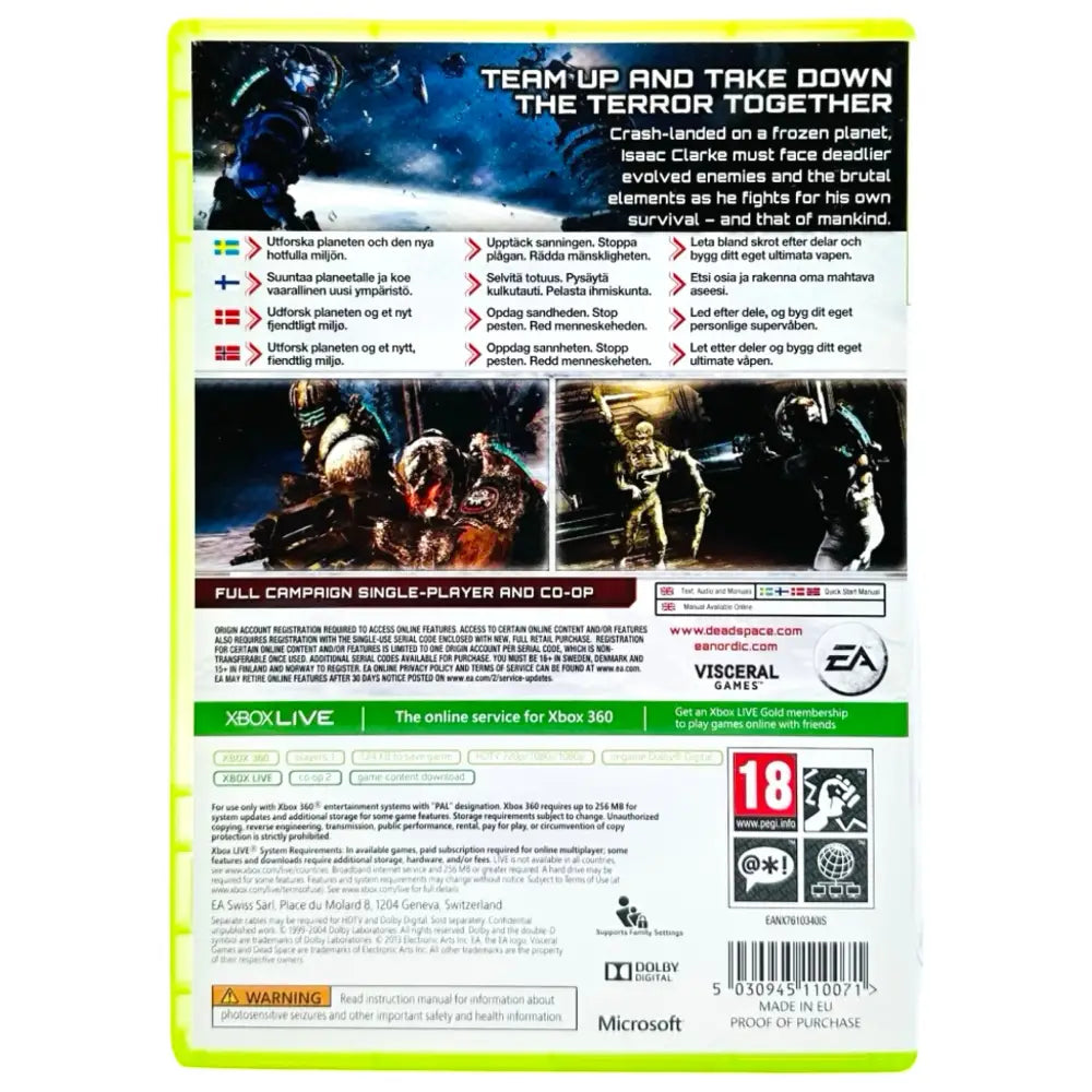 Dead Space 3 - Xbox 360 Spill - Spill